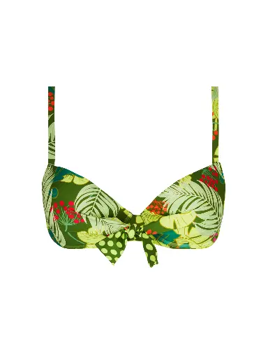 Haut de Bikini armaturé avec coques ANTIGEL "La Venus Nature" EBB4368 - Vert Tropic 1464