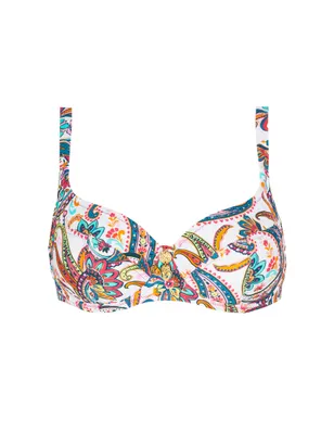 Haut de Bikini corbeille bonnet profond ANTIGEL "La Bayadère" FBB3578 - Blanc Flashy 10300