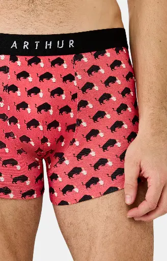Boxer homme coton bio ARTHUR "Olé" MAC - Rouge TOROE25
