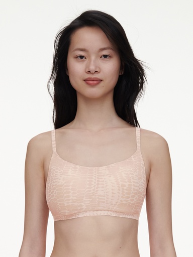 Brassière à coques stretch invisible CHANTELLE "SoftStretch" C11D20 - Imp Serpent Clair A20