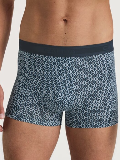 Boxer homme fantaisie coton CALIDA "Grafic Cotton" 26180 - Dark Sapphire 