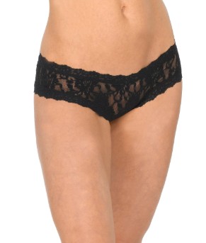 Culotte fendu en dentelle stretch HANKY PANKY "Signature Lace" 482921 - Noir