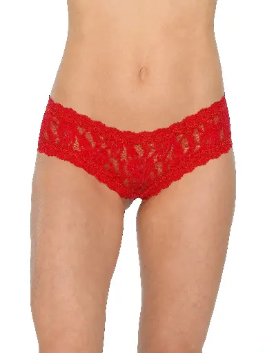 Culotte fendu en dentelle stretch HANKY PANKY "Signature Lace" 482921 - Rouge