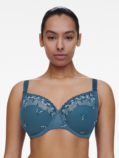 Soutien-gorge avec armatures 3 parties enveloppant CHANTELLE "Every Curve" C16B10 - Bleu Jeans Camaieu A29
