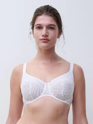 Soutien-gorge armaturé très enveloppant CHANTELLE "Origins" C13XMU - Blanc 010