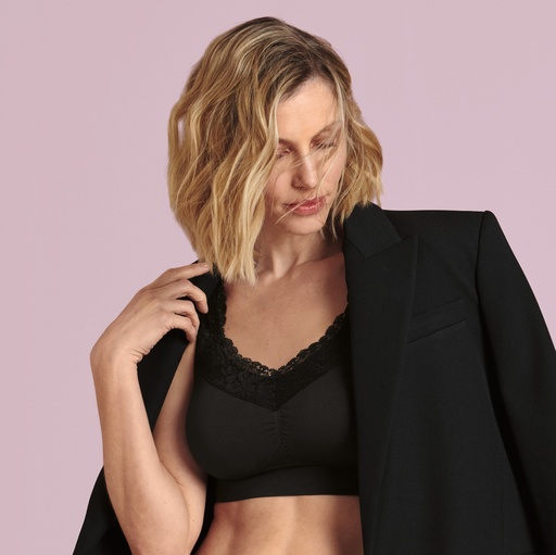 Brassière pour prothèses sans coutures ANITA CARE "Lotta Lace" 5789X - Noir 001