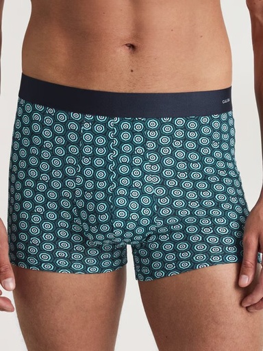 Boxer homme fantaisie 94% coton CALIDA "Cotton Code Design" 26980 - Philo Green 655