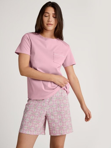 Pyjama short dame 100% coton CALIDA "Sweet Dreams" 42038 - Cherry Blossom 262