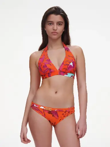 Bas de Bikini slip avec bijou CHANTELLE "Icon" C16VA0 - Painted Flowers A01