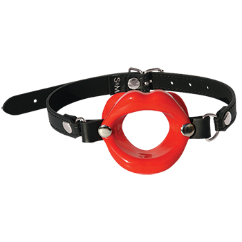 Bâillon bouche ouverte SPORTSHEETS - SEX & MISCHIEF "Silicone Lips Red" 301437