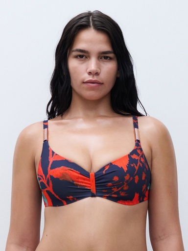 Haut de Bikini armaturé CHANTELLE "Icon" C16VM0 - Ink Flowers A02
