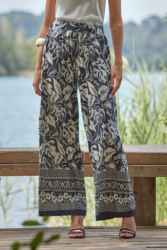 Pantalon Fluide JANIRA "Palazzo Paradise" 1025676 - Imprimé 971