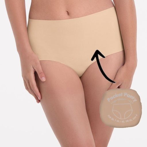 Shorty invisible taille haute ANITA "Pocket" 1457 - Deep Sand 722