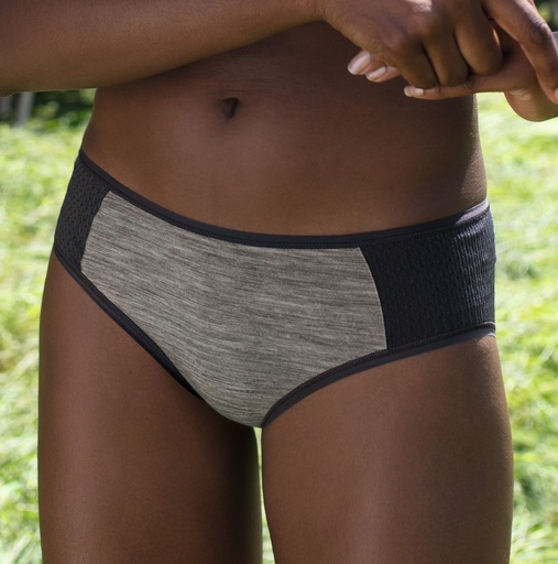 Shorty de sport respirant ANITA ACTIVE "Panalp Wool"1655 - Anthracite Mélange 472