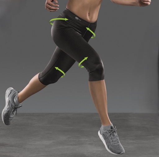 Legging de sport 3/4 massant & respirant ANITA ACTIVE "Sport Tights Massage" 1693 - Noir 001