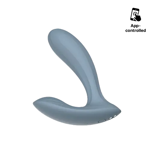 Vibromasseur contrôlé via app & double stimulation SVAKOM "Erica" - Bleu 