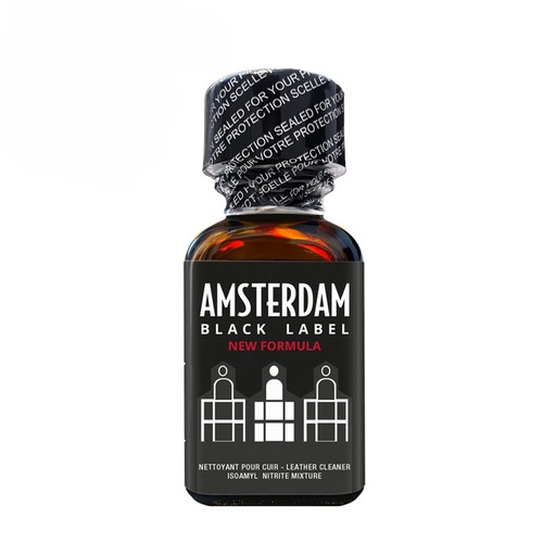 Poppers vasodilatateur aphrodisiaque pour sexualité exacerbée "Amsterdam Black Label" 25ml