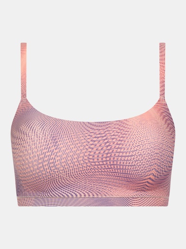 Brassière à coques stretch invisible CHANTELLE "SoftStretch" C11D20 - Impression Iris B15