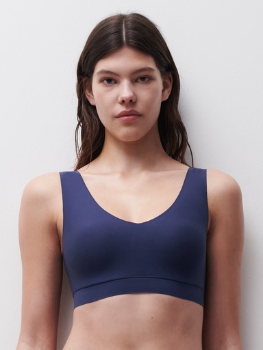 Brassière paddée stretch invisible CHANTELLE "SoftStretch" C16A10 - Bleu Outremer 023