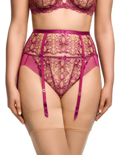 Porte-jarretelles DITA VON TEESE "Harlow" D46062 - Pinot Noir 