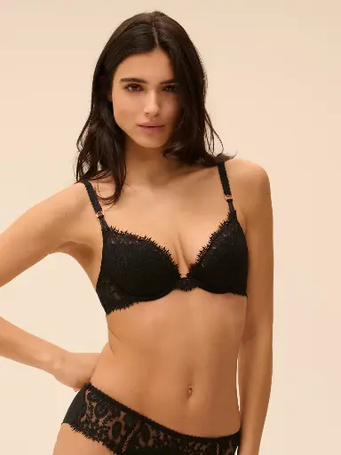 Soutien-gorge push-up SIMONE PERELE "Précieuse" 1G3340 - Noir 015 