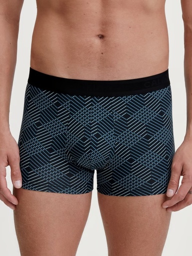 Boxer homme fantaisie coton CALIDA "Grafic Cotton" 26180 - Noir 992