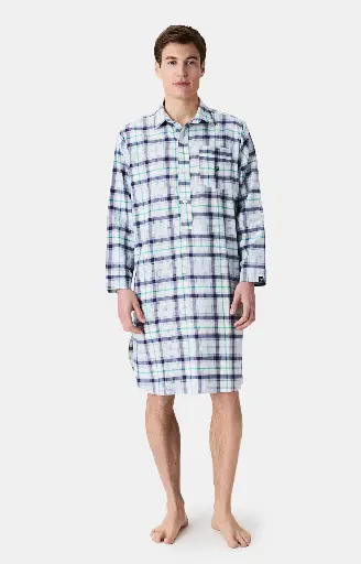 Chemise de nuit en pilou ARTHUR "Grand-Père Logan" CGP - Glace ENZOH25