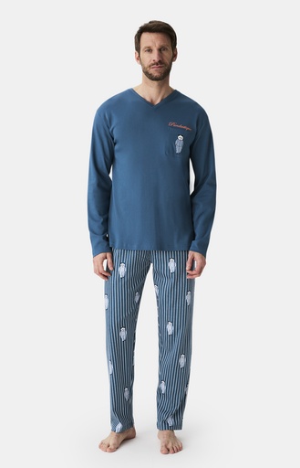 Pyjama long homme ARTHUR "Pandastique" ZAC - Canard PANDH25