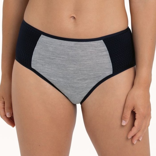 Shorty de sport respirant taille haute ANITA ACTIVE "Panalp Wool"1656 - Noir Mélange 484