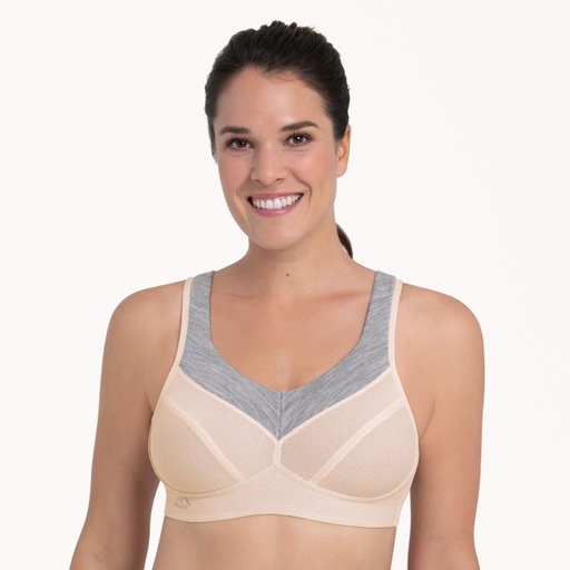 Soutien-gorge de sport sans armatures ANITA ACTIVE Firm Support "PanAlp Wool" 5555 - Rose Elégant Mélange 778