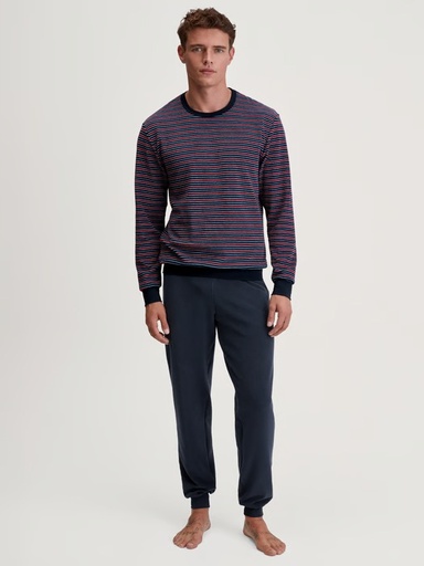 Pyjama homme long en éponge CALIDA "Relax Terry" 47887 - Rio Red 167
