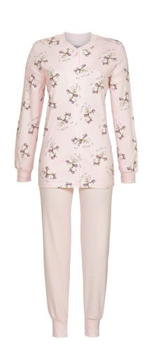 Pyjama long dame avec haut boutonné RINGELLA "Confort Maximal" 5511237 - Rose 620