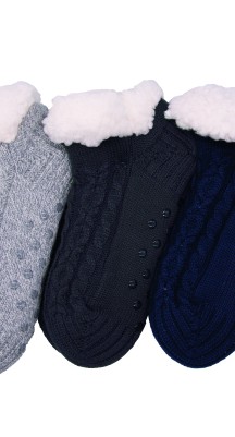 Chaussette anti-dérapante TAUBERT "Sweet Home Sneaker" 752211-588 - Anthra. 9880