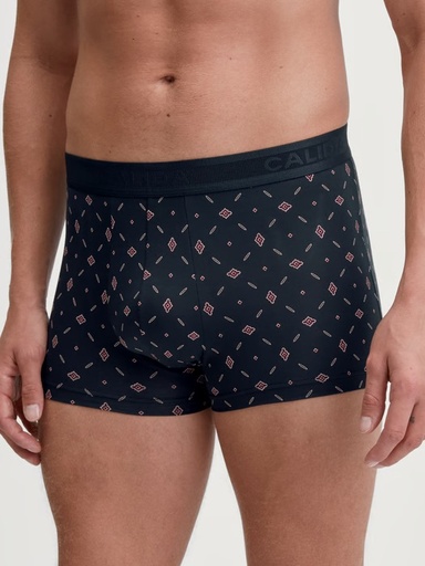 Boxer homme fantaisie coton CALIDA "Swiss Cotton Select" 25485 - Dark Sapphire 479