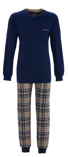 Pyjama long homme 100% coton RINGELLA 5541215 - Marine 217