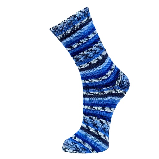 Chaussette dame CRONERT "Maxime" 15607 - Cobalt 1860