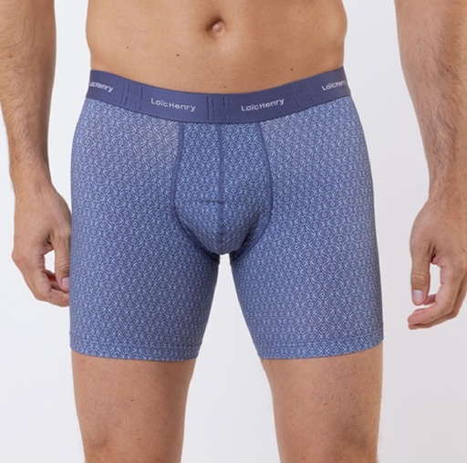 Boxer homme tencel avec maintien intérieur LOIC HENRY "Graphic" KBB300F - Vibration 