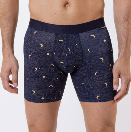 Boxer homme tencel avec maintien intérieur LOIC HENRY "Graphic" KBB300D - Space