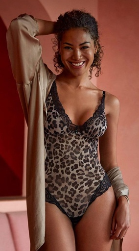 Body dentelle JANIRA "Panther Mesh" 1080636 - Panthère
