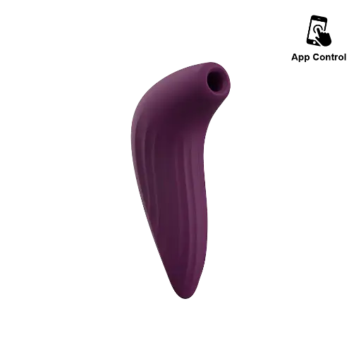 Stimulateur clitoridien à ondes de pression d'air contrôlé par application SVAKOM "Pulse Union" - Violet 