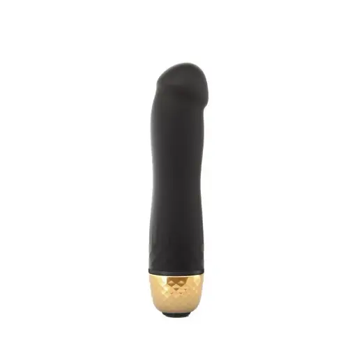 Petit vibromasseur réaliste point G DORCEL "Mini Must" - Black & Gold