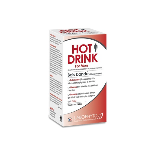 Aphrodisiaque homme stimule la libido & favorise les relations sexuelles "Bois Bandé Hot Drink" - 250ml