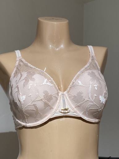Soutien-gorge avec armatures spacer plongeant CHANTELLE "Idyll" C18UND - Rose Taffetas 0JV