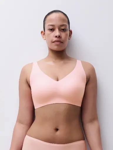 Brassière invisible avec coques et bretelles règlables CHANTELLE "SoftStretch Power" C26BQB - Fluor Pink 094