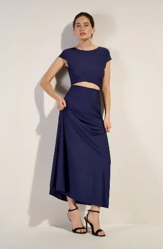 Robe de plage longue PAIN DE SUCRE "Lil 11" - Navy