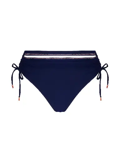 Bas de Bikini slip coulissant LISE CHARMEL "Cordage Précieux" ABB0694 - Cordage Navy 10360
