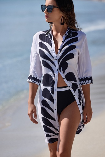 Chemise de plage DAVID "Doris" DA26-111 - Ivoire IV