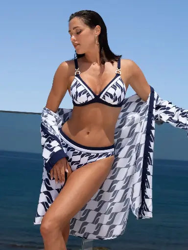Haut de Bikini avec armatures LISE CHARMEL "Danse des Vagues" ABB2596 - Danse Bleu 15096