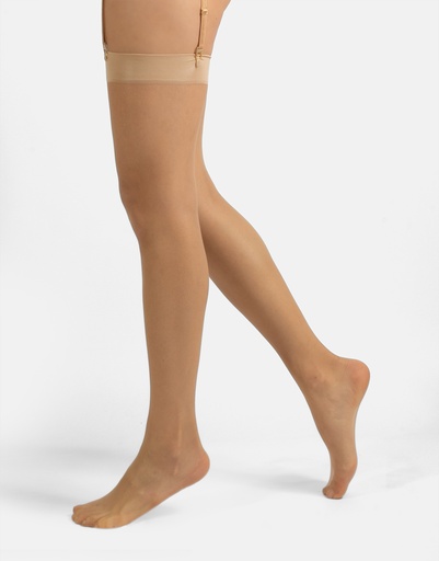 Bas autofixants 20 deniers CETTE "Cristal" 307 - Naturel  