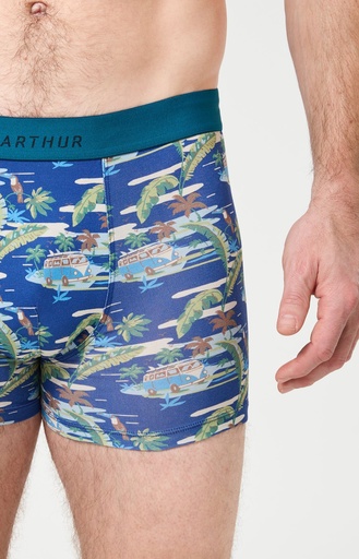 Boxer homme coton bio ARTHUR "Van Life" MAC - Marine VANNE26